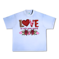 Grape Ice love is all you need Urban Heavy Tee - AdoDesignShop