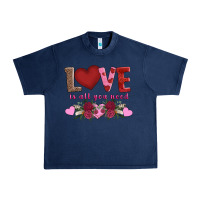 Navy love is all you need Urban Heavy Tee - AdoDesignShop