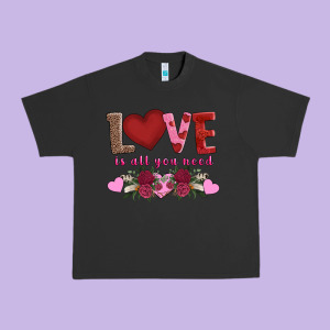 Love Is All You Need Urban Heavy Tee Designed By Adodesignshop
