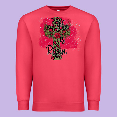 He İs Risen Easter Premium Sweatshirt Designed By Bettercallsaul