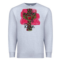 Heather Grey He İs Risen Easter Premium Sweatshirt - Bettercallsaul