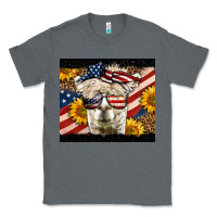 Charcoal Heather Western 4th Of July Llama Background Classic Tee - LillyAllenDesigns