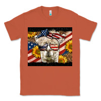Copper Western 4th Of July Llama Background Classic Tee - LillyAllenDesigns