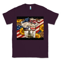 Plum Western 4th Of July Llama Background Classic Tee - LillyAllenDesigns