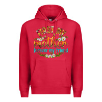 Cardinal First My Mother Forever My Friend with Daisies Premium Hoodie - texasbilliewilder