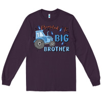 Plum promoted to big brother Long Sleeve Tee - MaliasSmallBusiness