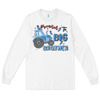 White promoted to big brother Long Sleeve Tee - MaliasSmallBusiness