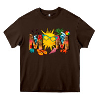Chocolate Brown summer mom Heavy Core Tee - texasbilliewilder