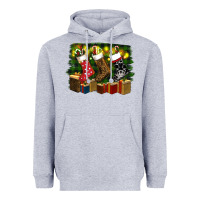 Heather Grey Christmas Heavyweight Hoodie - RanaPortraitStore