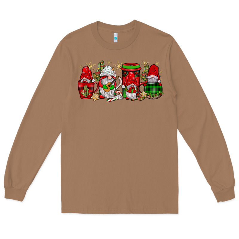 Christmas Mexican Gnomies Coffee Long Sleeve Tee by JahusDesignShop | Teevron
