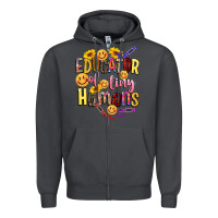 Smoke educator of tiny humans Zipper Hoodie - NancyCooperArtShop