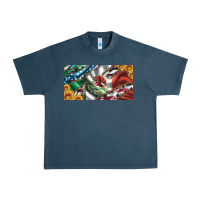Midnight Navy usa flag and mexico flag with sunflower and cowhide  license plate Urban Heavy Tee - Artiststas