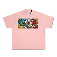 Salmon usa flag and mexico flag with sunflower and cowhide  license plate Urban Heavy Tee - Artiststas