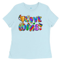 Baby Blue love wins Ladies Tee - Zillion Design Studio