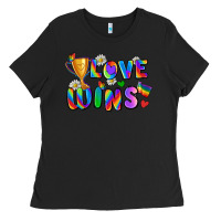 Black love wins Ladies Tee - Zillion Design Studio