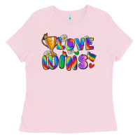 Bubblegum Pink love wins Ladies Tee - Zillion Design Studio