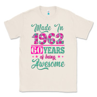 Natural made in 1962, 60 years of being awesome Classic Tee - Jasminsmagicworld