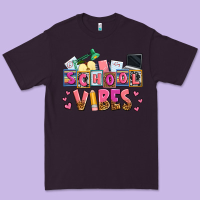 School Vibes Premium Tee Designed By Adodesignshop