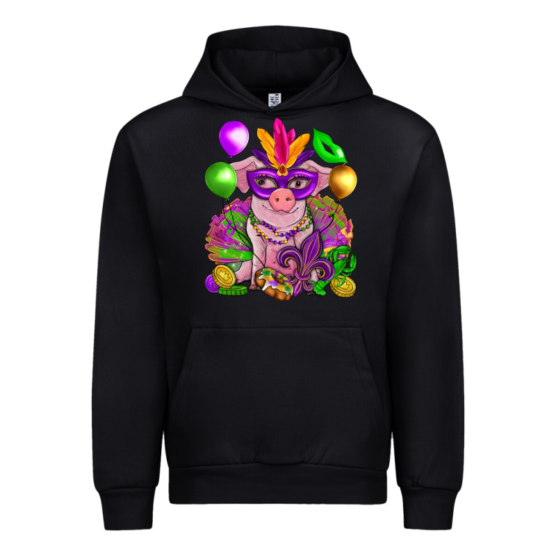 Mardi Gras Pig Urban Hoodie by HowdyJamesFarm | Teevron