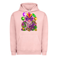 Pigment Salmon Mardi Gras Pig Urban Hoodie - HowdyJamesFarm