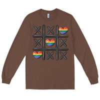 Chestnut pride tic tac toe Long Sleeve Tee - MaliasSmallBusiness