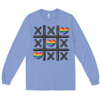 Colony Blue pride tic tac toe Long Sleeve Tee - MaliasSmallBusiness
