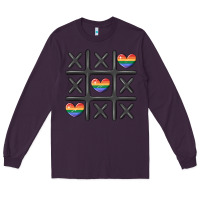 Plum pride tic tac toe Long Sleeve Tee - MaliasSmallBusiness