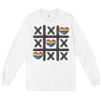 White pride tic tac toe Long Sleeve Tee - MaliasSmallBusiness