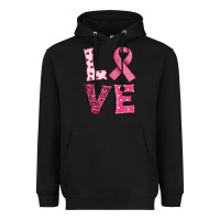 Black Western Breast Cancer Love Heavyweight Hoodie - RanaPortraitStore