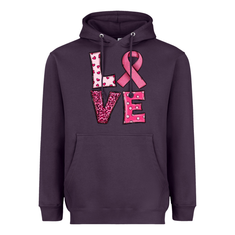 Western Breast Cancer Love Heavyweight Hoodie by RanaPortraitStore | Teevron