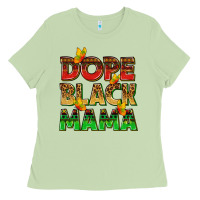 Matcha dope black mama with butterflies Ladies Tee - texasbilliewilder