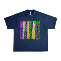 Navy mardi gras brushstrokes Urban Heavy Tee - AdoDesignShop