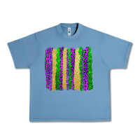 Pebble Blue mardi gras brushstrokes Urban Heavy Tee - AdoDesignShop