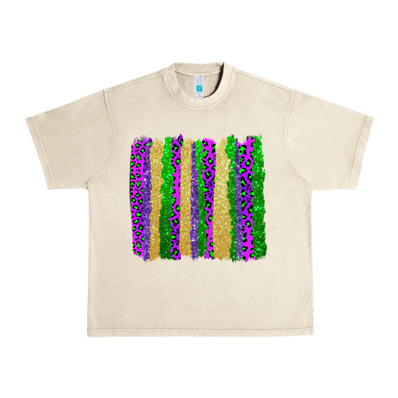 Mardi Gras Brushstrokes Urban Heavy Tee by AdoDesignShop | Teevron