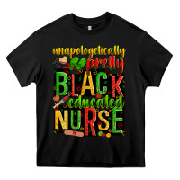 Black unapologetically pretty black and educated nurse Heavy Core Tee - Zillion Design Studio