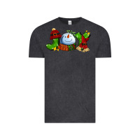 Vintage Black joy for christmas with snowman Vintage Tee - AdoDesignShop