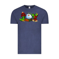 Vintage Denim joy for christmas with snowman Vintage Tee - AdoDesignShop