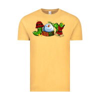 Vintage Mustard joy for christmas with snowman Vintage Tee - AdoDesignShop