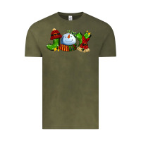 Vintage Olive joy for christmas with snowman Vintage Tee - AdoDesignShop