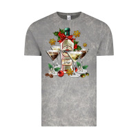 Cloud Rock Christmas martini  and martini bottle Vintage Tee - AdoDesignShop