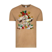 Vintage Camel Christmas martini  and martini bottle Vintage Tee - AdoDesignShop