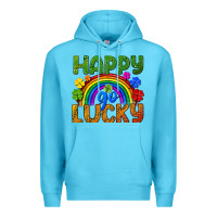 Happy Go Lucky Lgbtq+ Premium Hoodie | Teevron