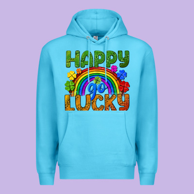 Happy Go Lucky Lgbtq+ Premium Hoodie Designed By Nancycooperartshop