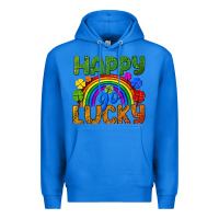 True Royal Happy go lucky LGBTQ+ Premium Hoodie - NancyCooperArtShop