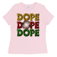 Bubblegum Pink dope dope dope Ladies Tee - texasbilliewilder