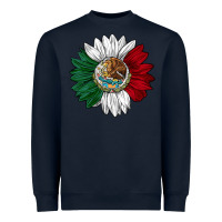 Navy mexico sunflower Heavyweight Sweatshirt - AdoDesignShop