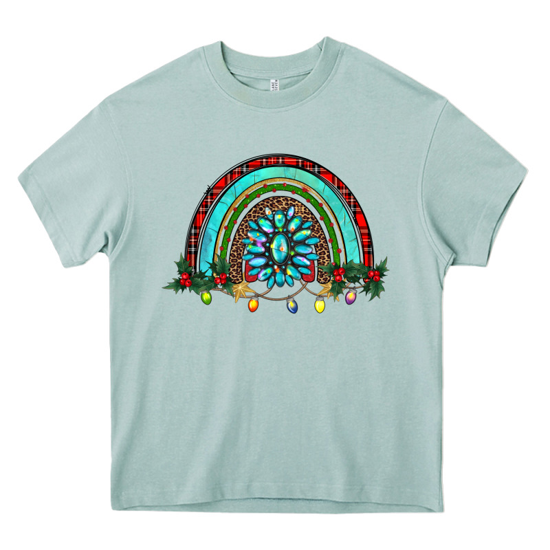 Gemstone Christmas Rainbow Heavy Core Tee by RanaPortraitStore | Teevron