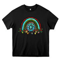 Black gemstone christmas rainbow Heavy Core Tee - RanaPortraitStore