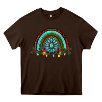 Chocolate Brown gemstone christmas rainbow Heavy Core Tee - RanaPortraitStore