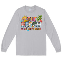 Moon Dust the beach is my happy place Long Sleeve Tee - MaliasSmallBusiness